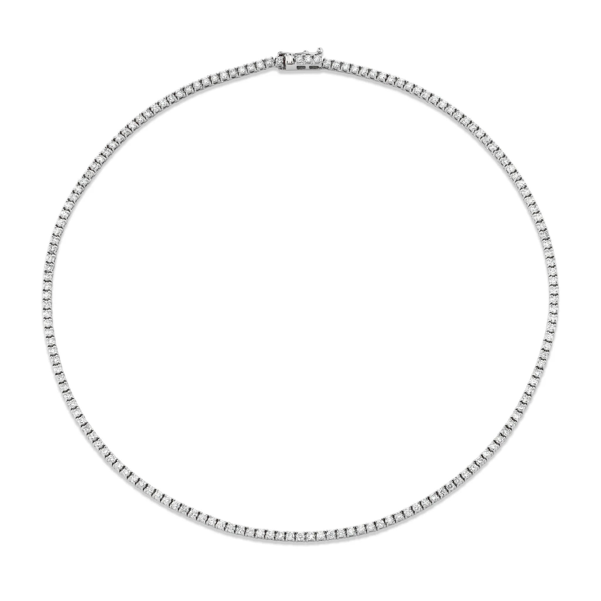 18k LH Petite White Diamond Tennis Choker