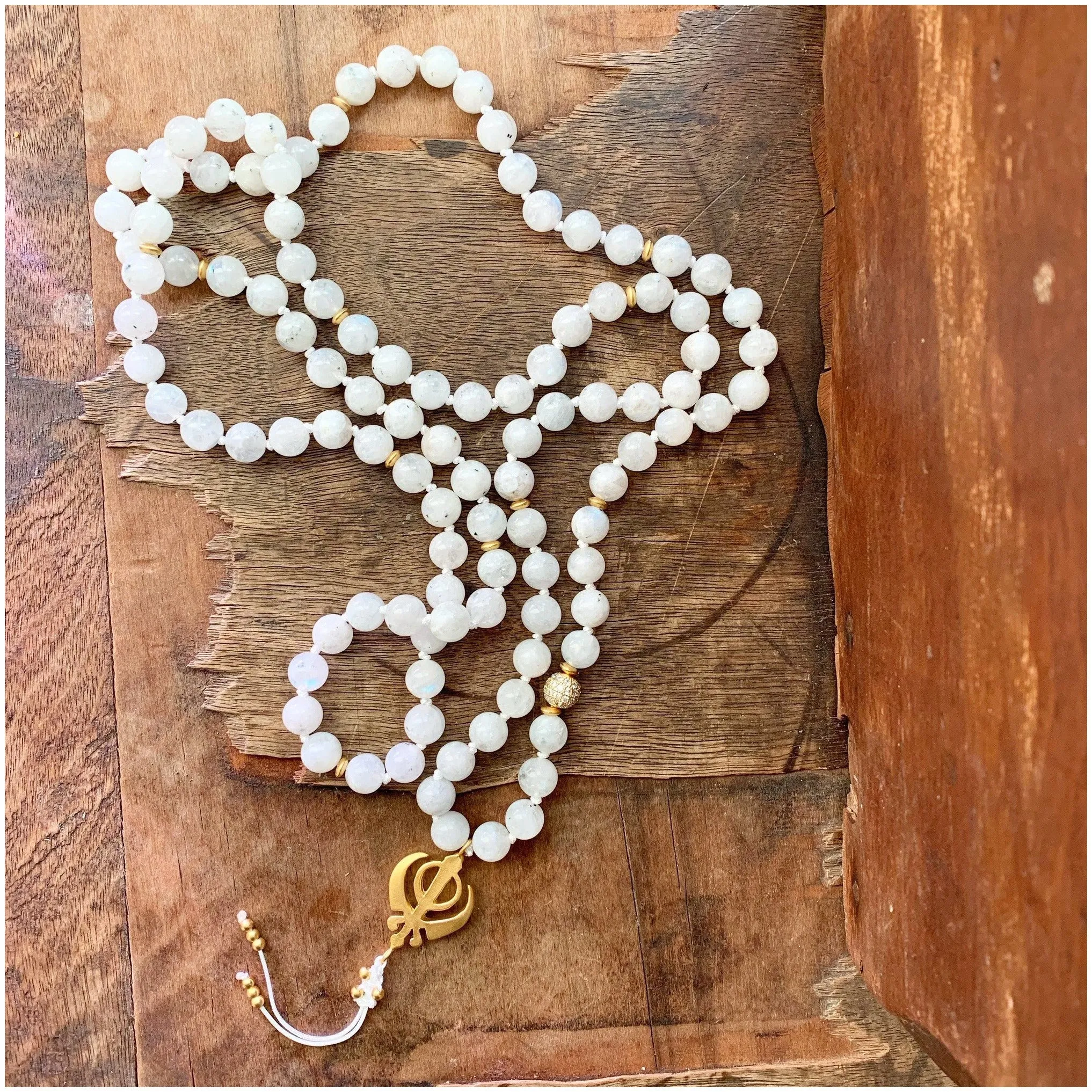 Adi Shakti Moonstone Mala