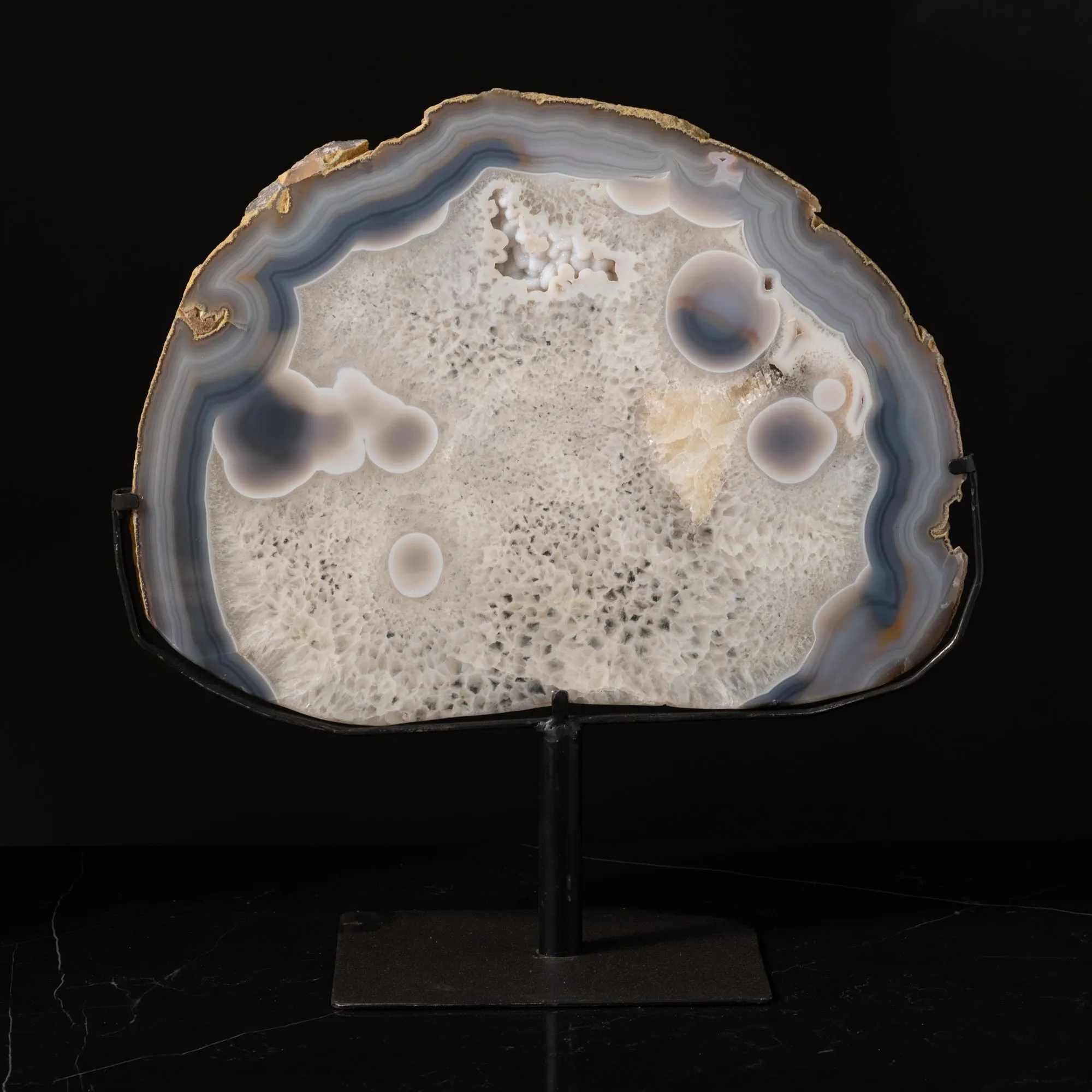 Agate Slice on Stand