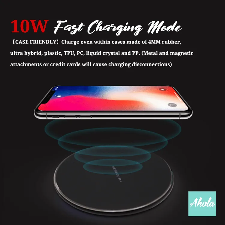 【Agate Stone】15W Ultra thin FastWireless Charger Pad 瑪瑙石紋名字無線差電板