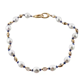 Assael South Sea Pearl Sapphire Moonstone Gold Necklace