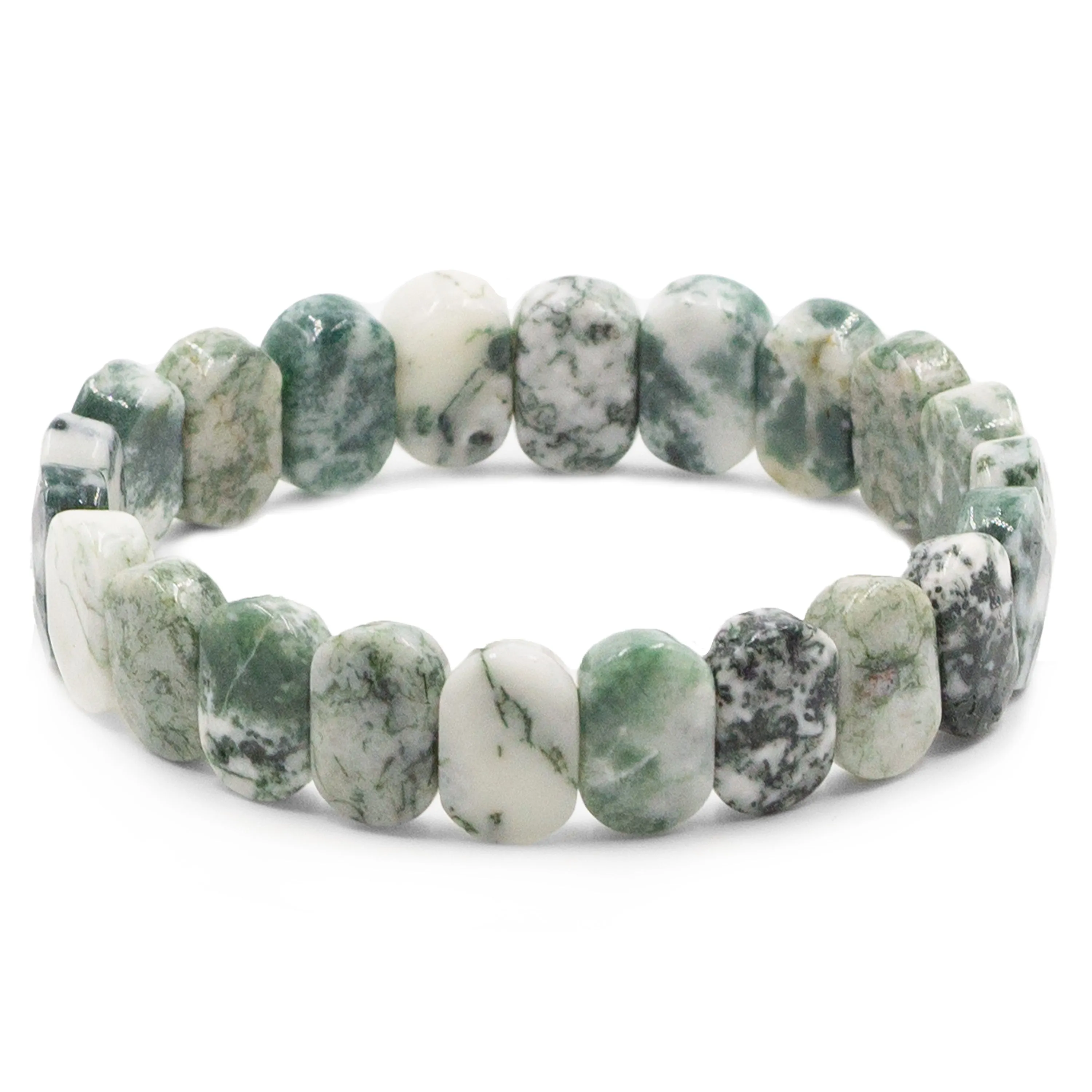 Astoria Collection - Tree Moss Agate Stone Bracelet (Wholesale)