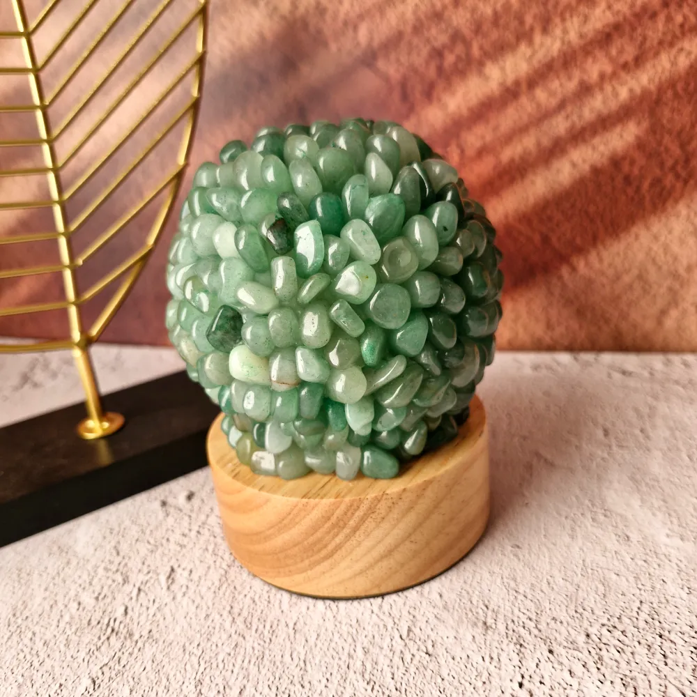 Aventurine Gemstone Lamp