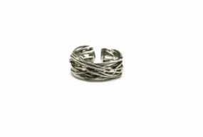 Basket Weave Dot Ring