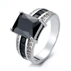 Black Tourmaline Gemstone Ring