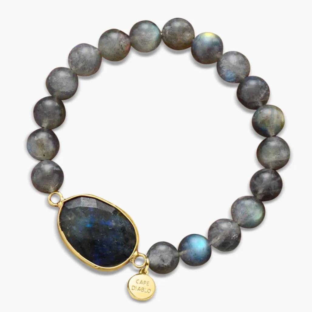 Blue Labradorite Gemstone Bracelet