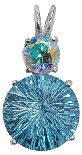 Blue Topaz Super Nova? with Round Cut Mystic Topaz