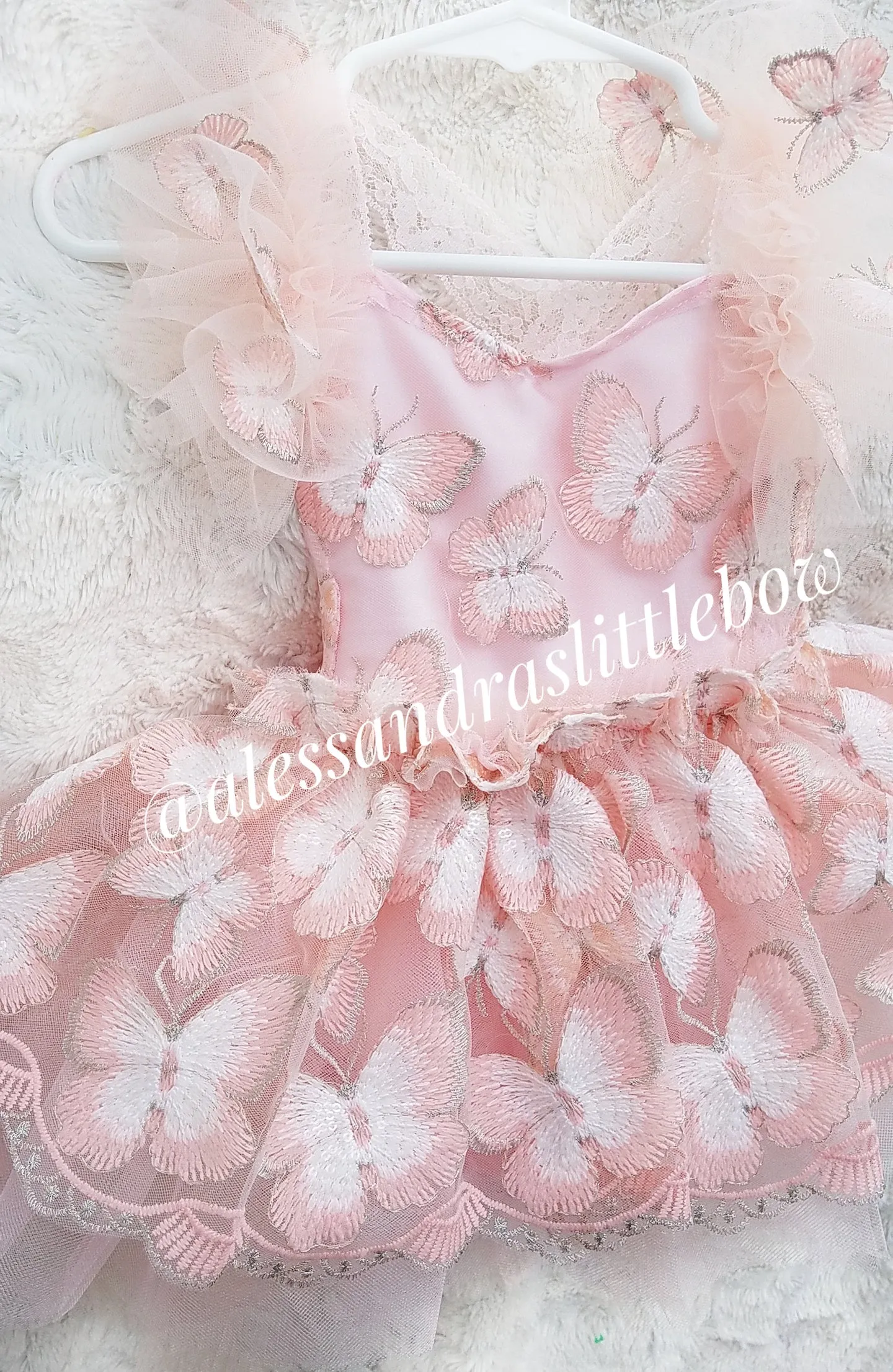 Blush Butterfly Whimsical Romper