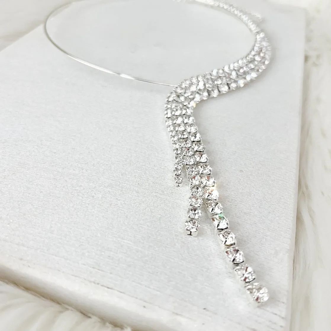 Boa Rhinestone Necklace