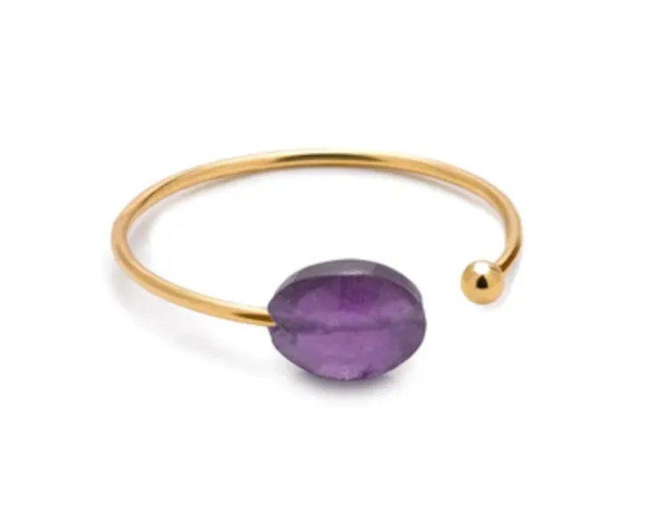 CAI Oval Gemstone Ring