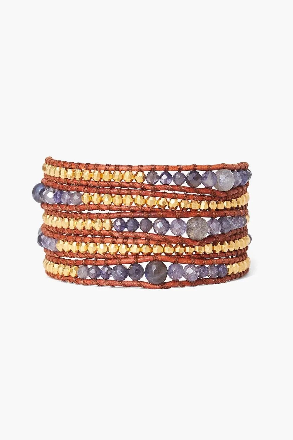 CHAN LUU IOLITE WRAP BRACELET