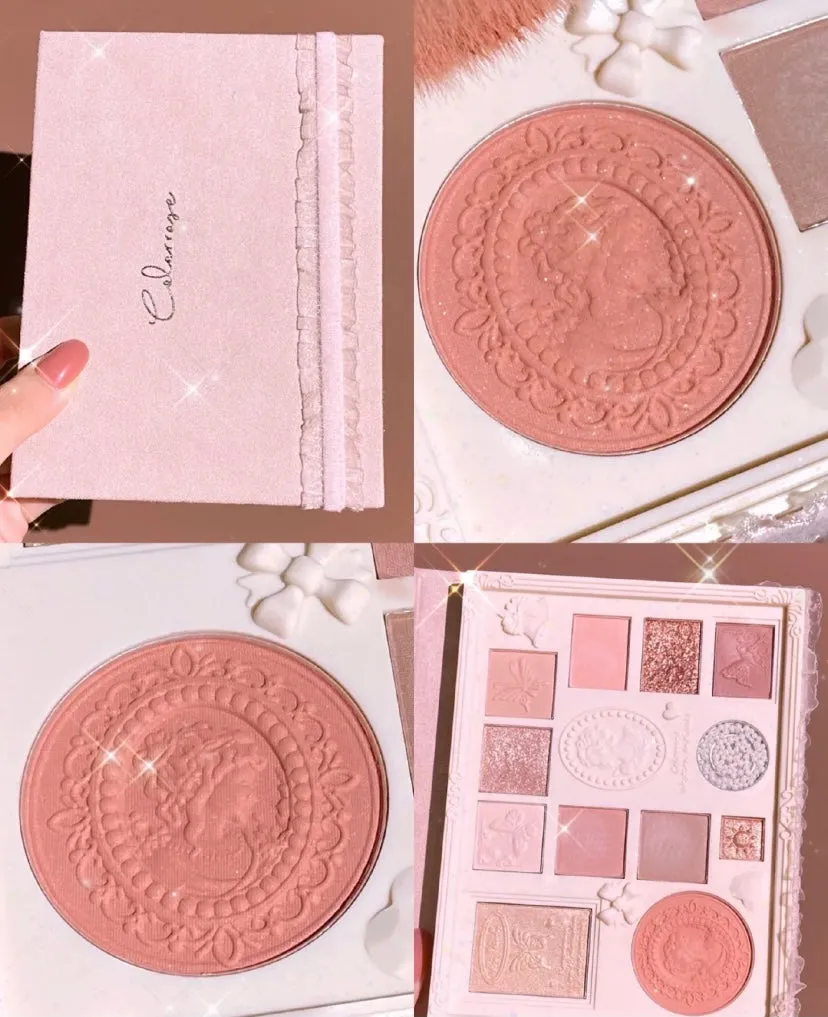 Color rose Antique rose invitation makeup face palette eyeshadow palette