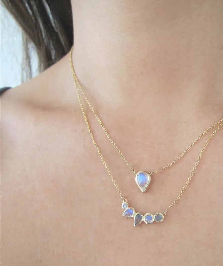 Compass Moonstone Necklace