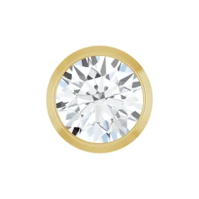 CT DIAMOND ROUND CUT BEZEL SLIDE PENDANT