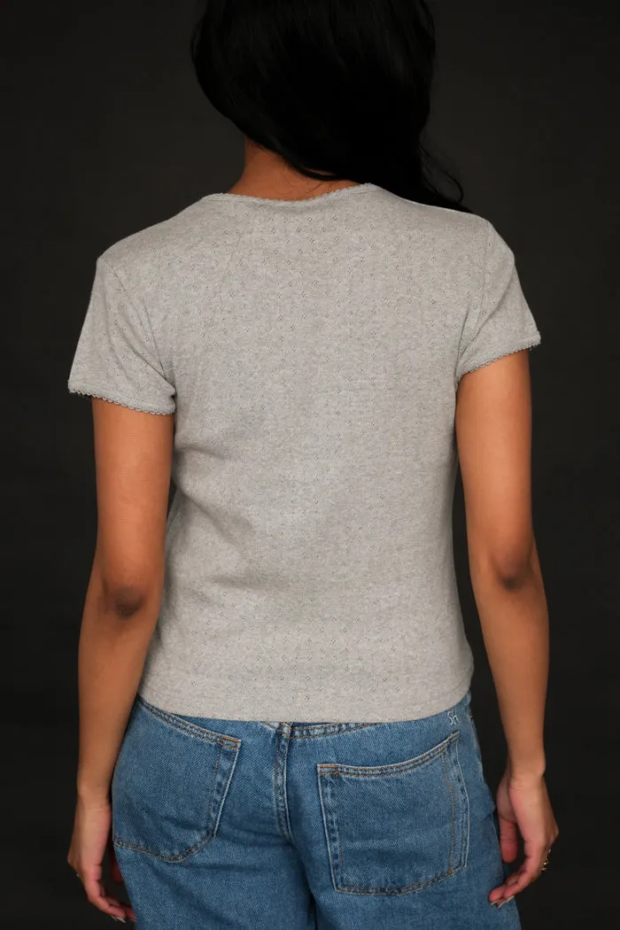 ESSENTIAL POINTELLE TEE