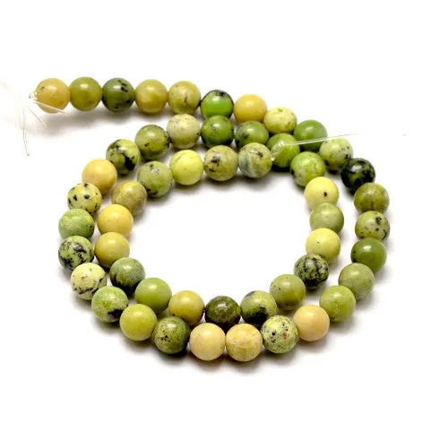 Gemstone Beads, Serpentine, Natural, Round, 8mm