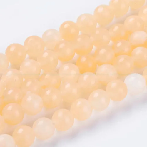 Gemstone Beads, Topaz Jade, (Dyed), Natural, Round, 8mm