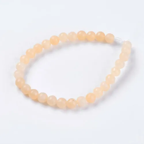 Gemstone Beads, Topaz Jade, (Dyed), Natural, Round, 8mm