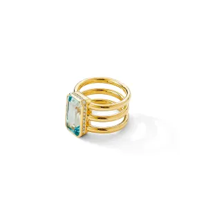 Geometrix Gemstone Diamond Ring