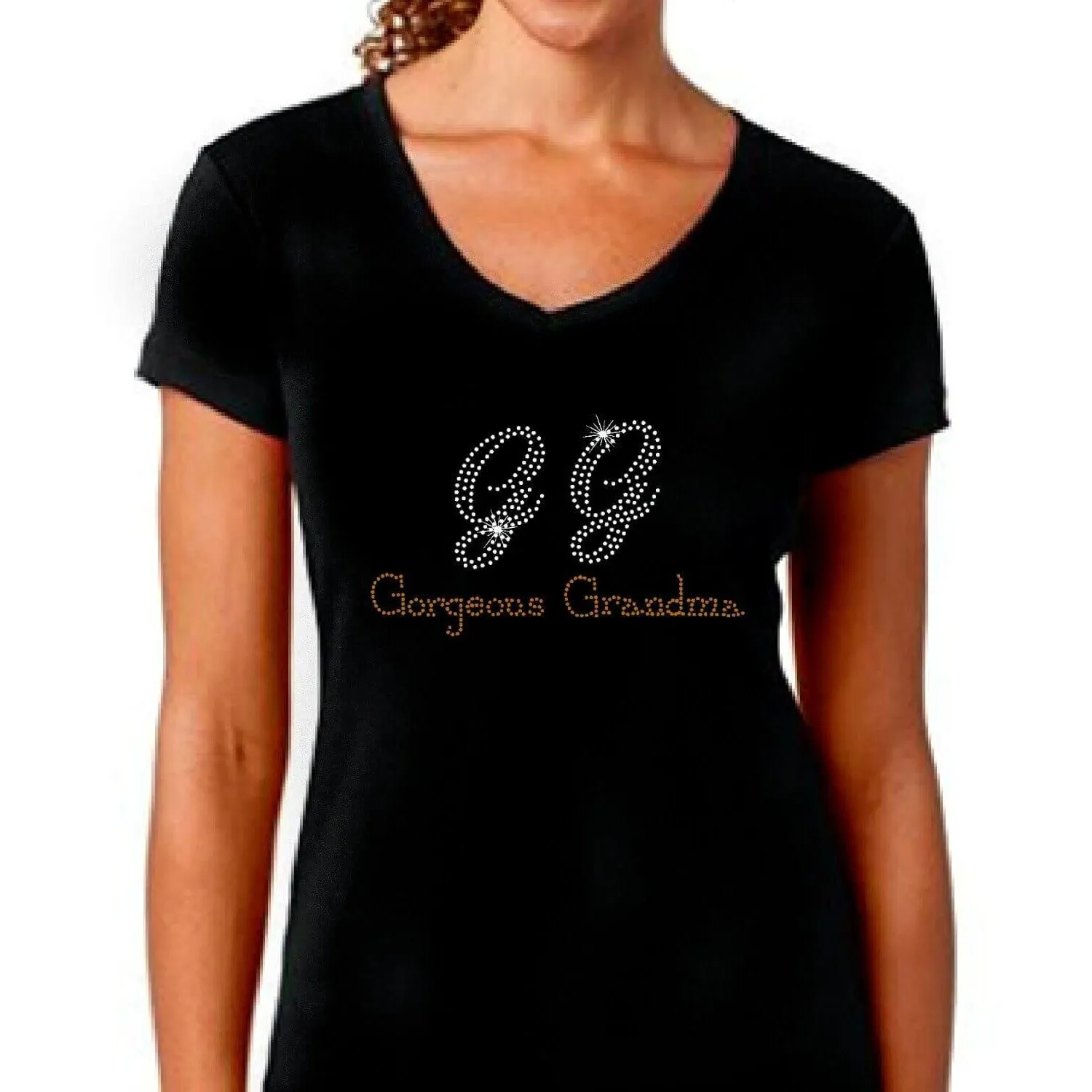 GG Gorgeous Grandma Rhinestone T Shirt