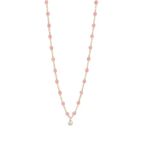 Gigi Supreme Classic 1 Diamond Necklace, Blush, Rose Gold, 16.5