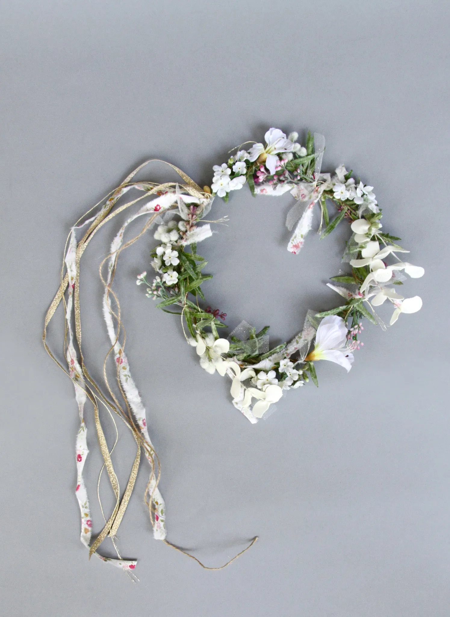 Girls Rhea Flower Wreath Headband