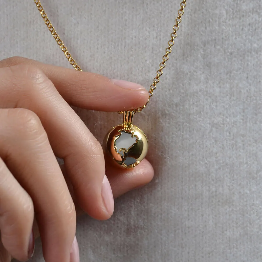 Globe Locket Moonstone