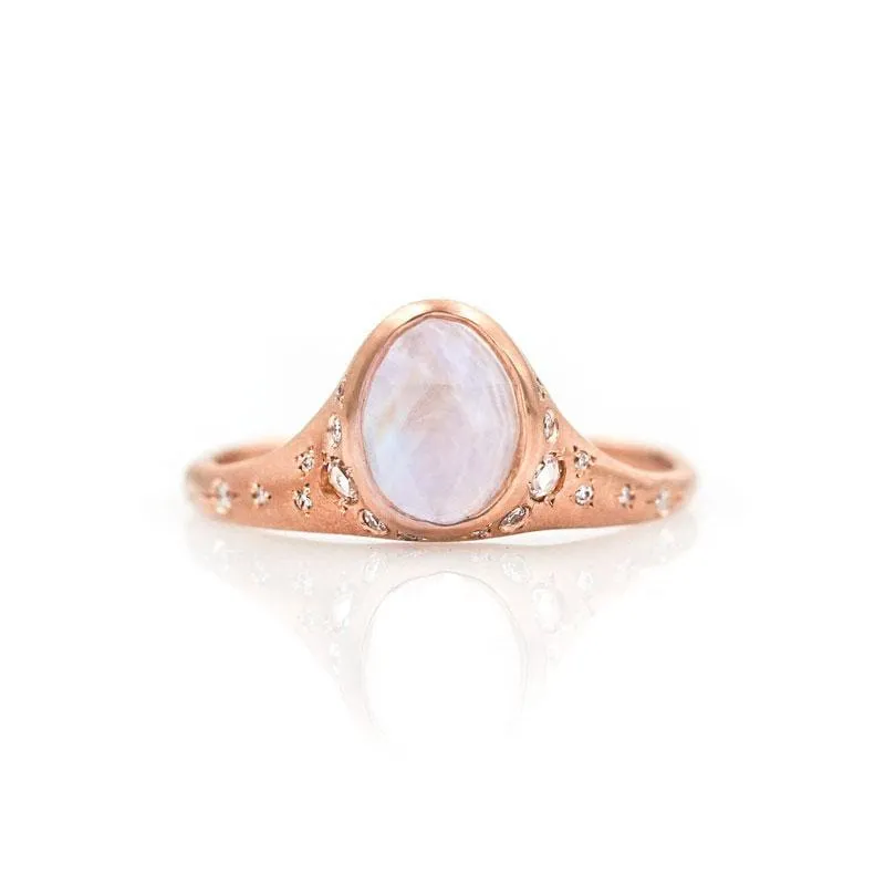 Illuminating Moonstone Ring