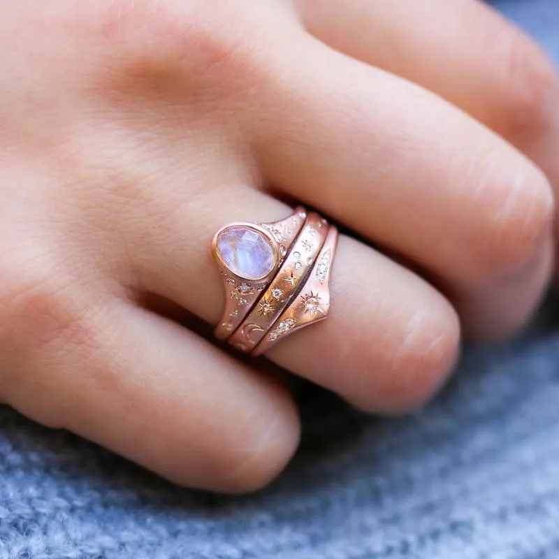 Illuminating Moonstone Ring