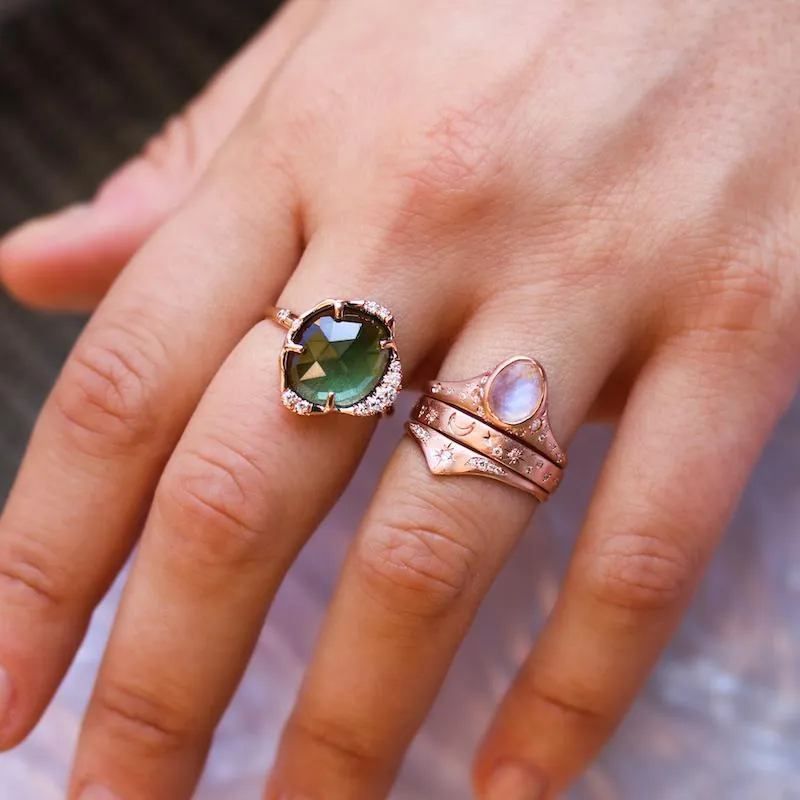 Illuminating Moonstone Ring