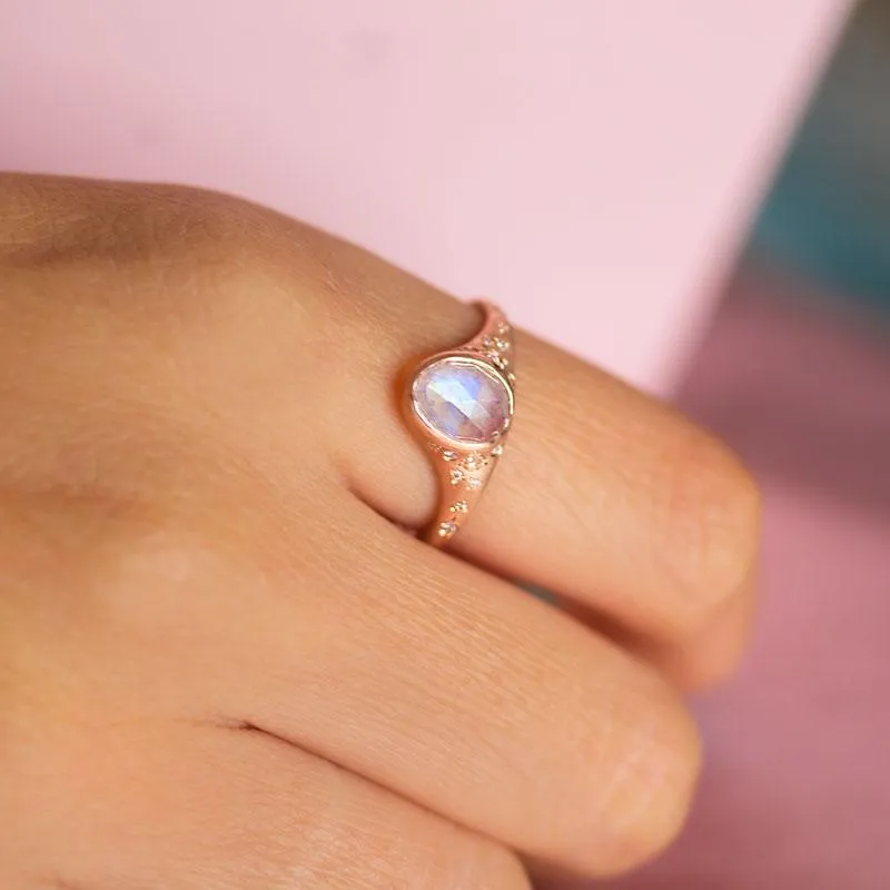 Illuminating Moonstone Ring