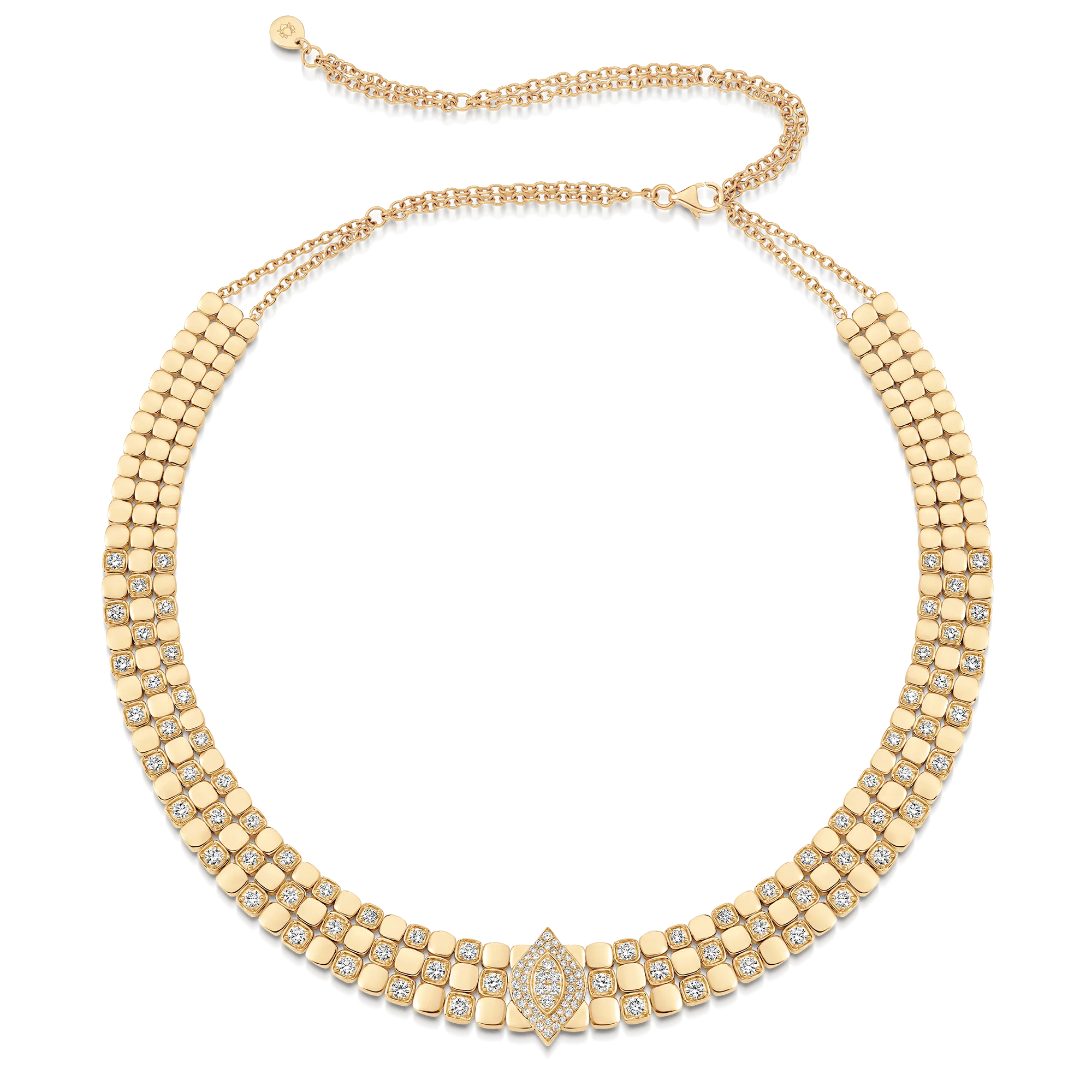 Isadora Cushion and Marquise Diamond Statement Choker