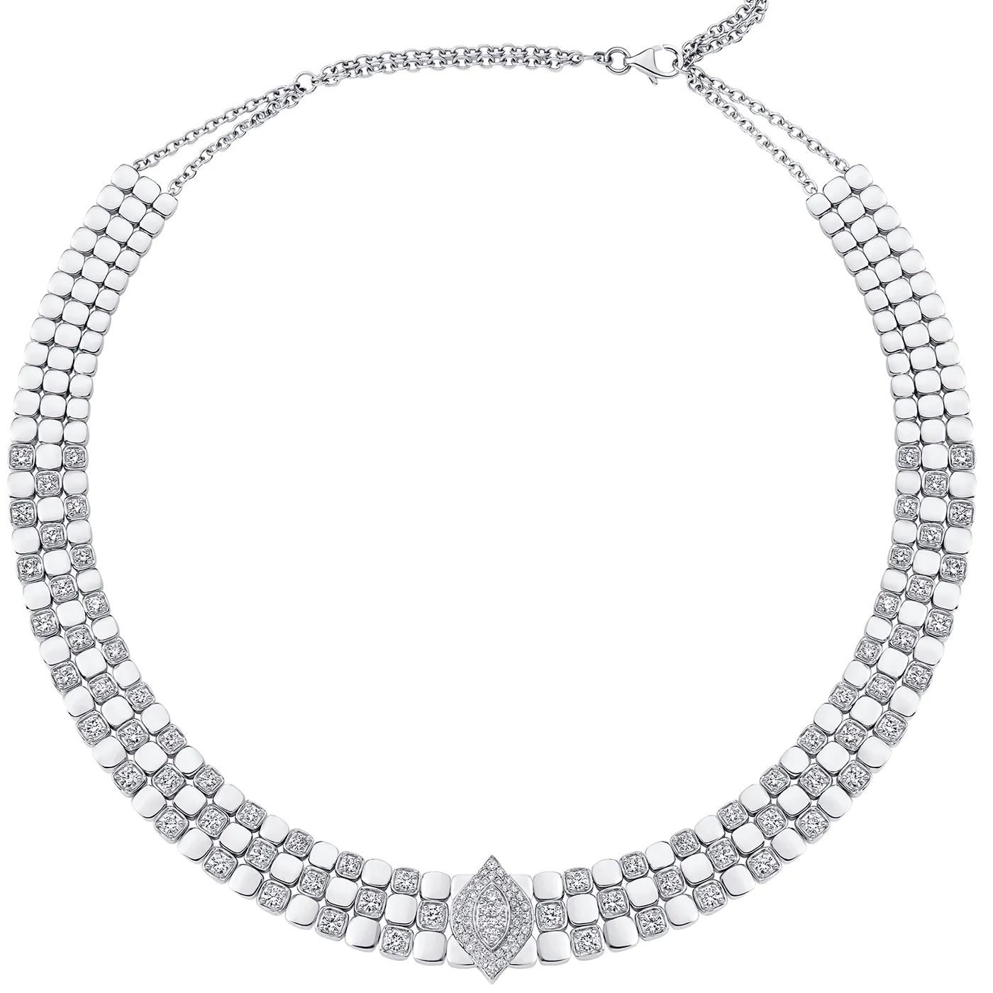 Isadora Cushion and Marquise Diamond Statement Choker