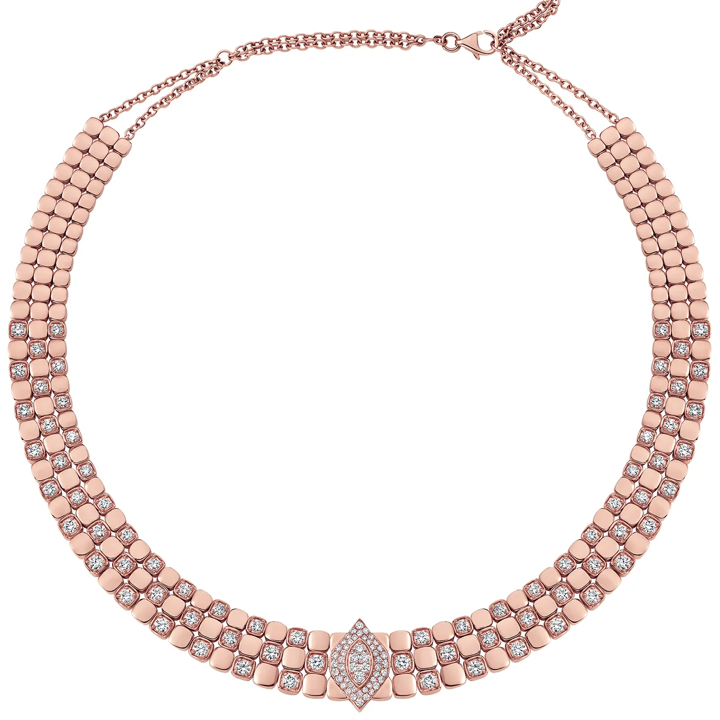 Isadora Cushion and Marquise Diamond Statement Choker