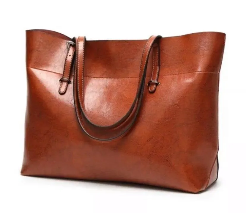 Jane Leather Tote Bag