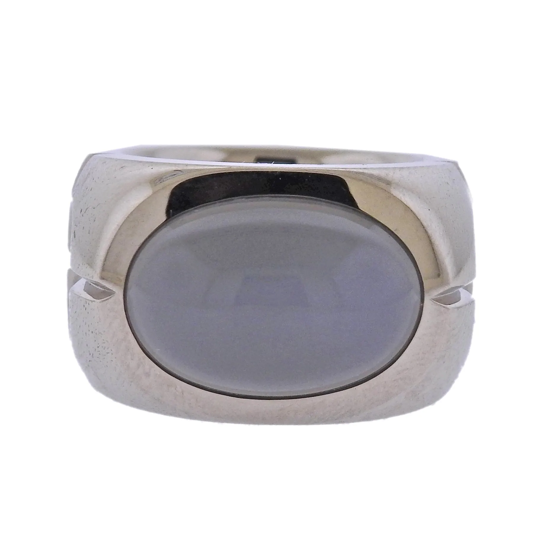 Jochen Pohl Grey Moonstone Gold Ring