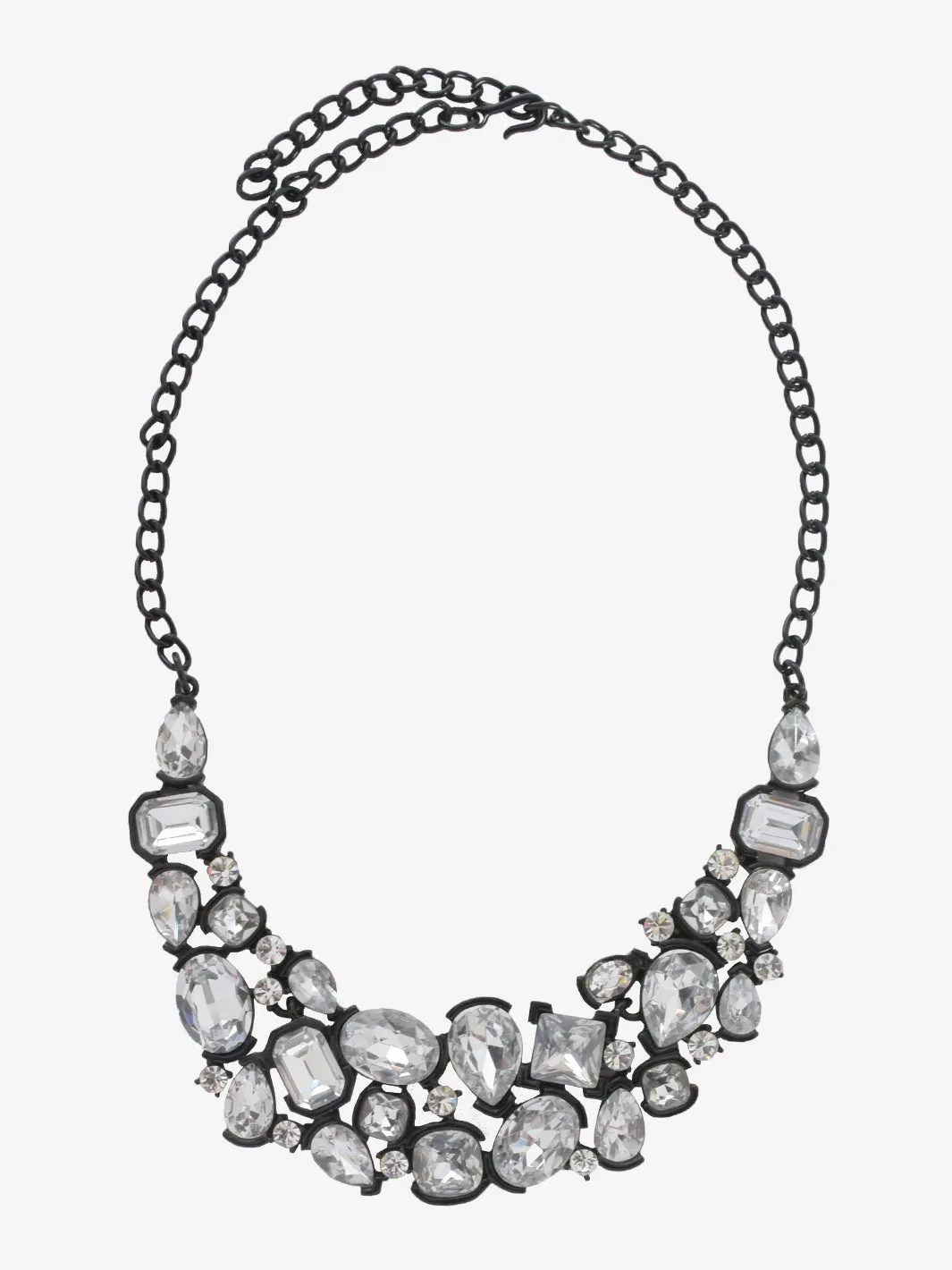 Kenneth Jay Lane White Rhinestone Necklace