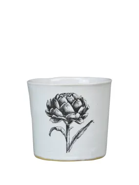 Kühn Keramik Big Artichoke Coffee Beaker in White