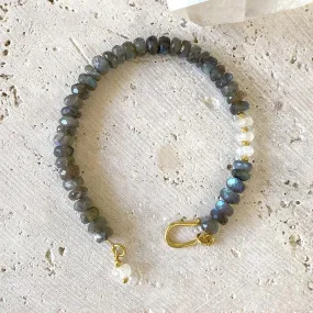 Labradorite And Moonstone Bracelet