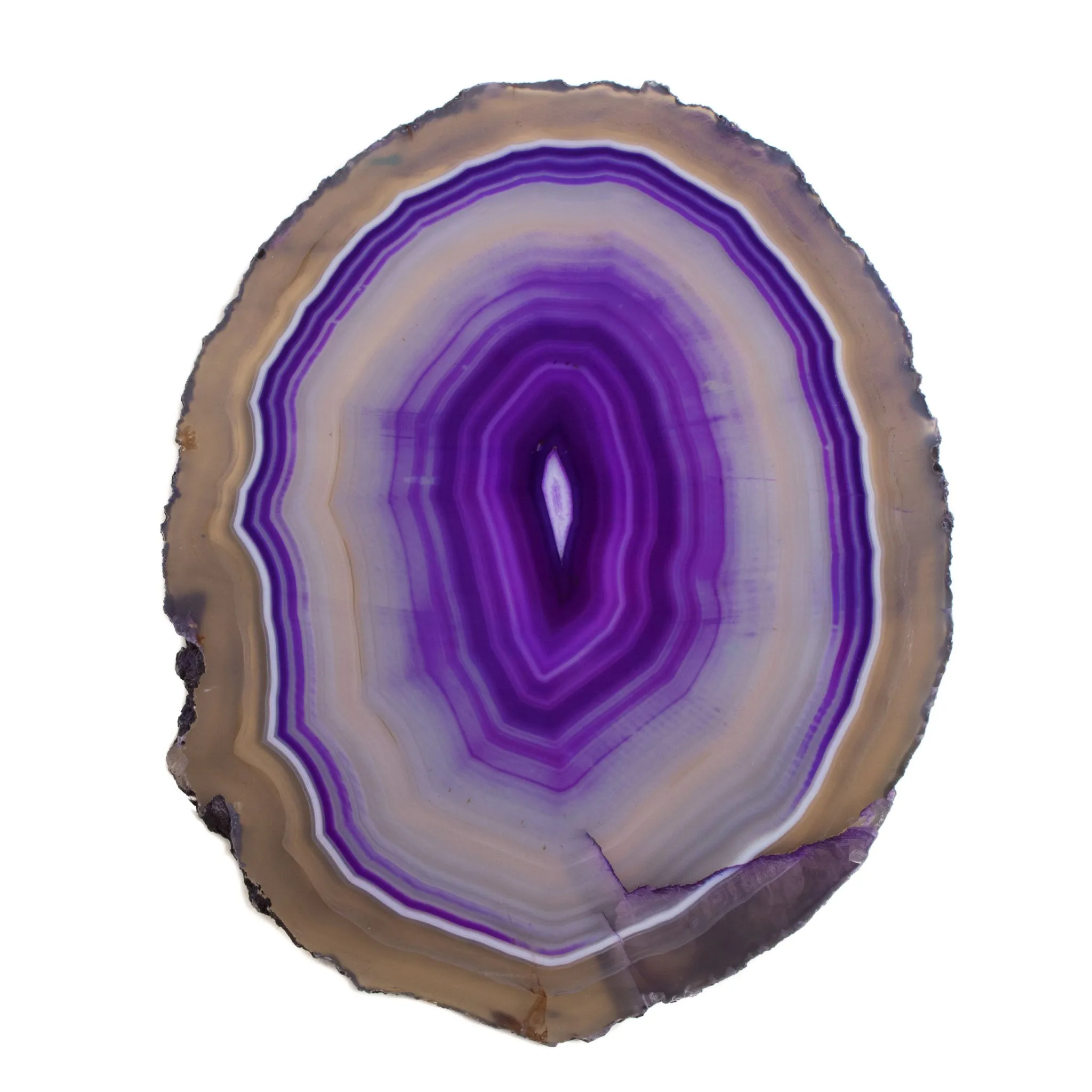 Large Agate Slice - Purple