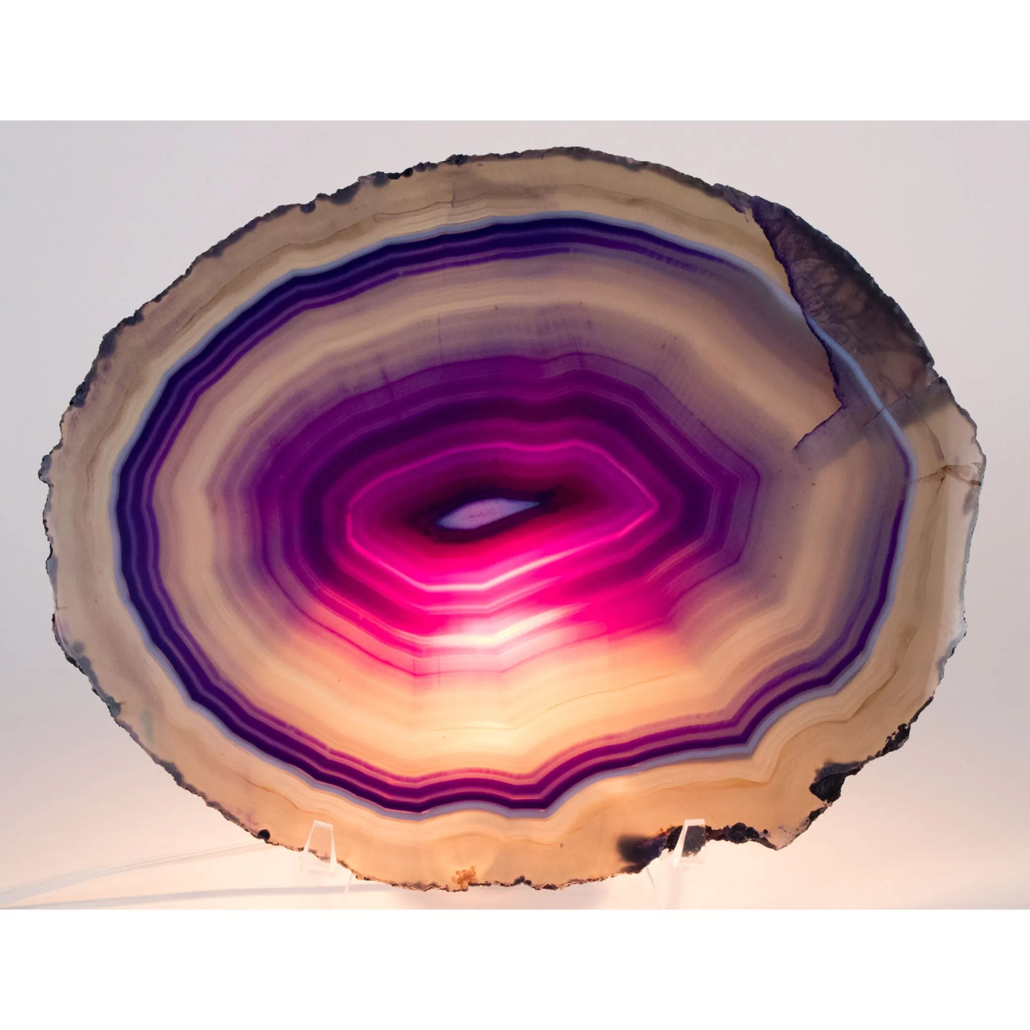 Large Agate Slice - Purple