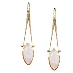 Larkspur Rainbow Moonstone Earrings