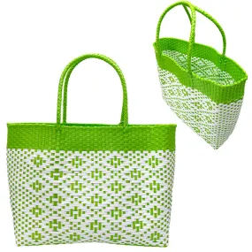 Lime Woven Tote