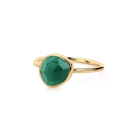 LUNA RING - GREEN ONYX