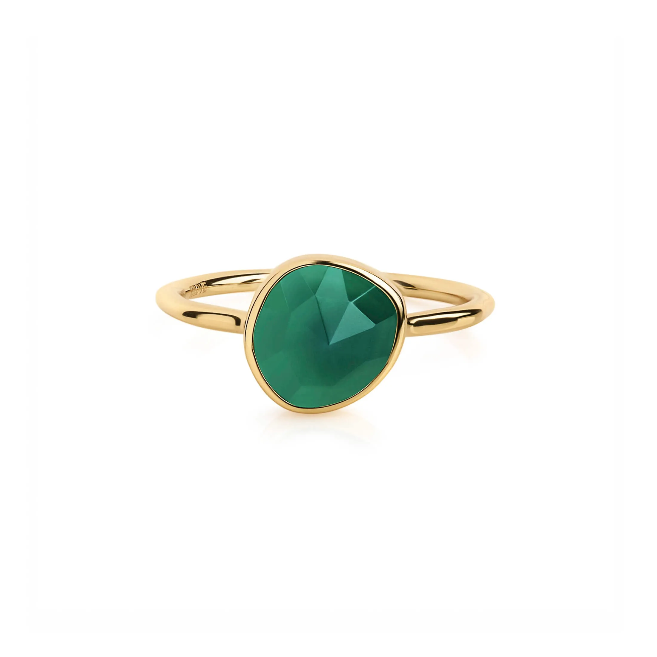 LUNA RING - GREEN ONYX