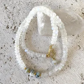 Moonstone And Opal Necklace