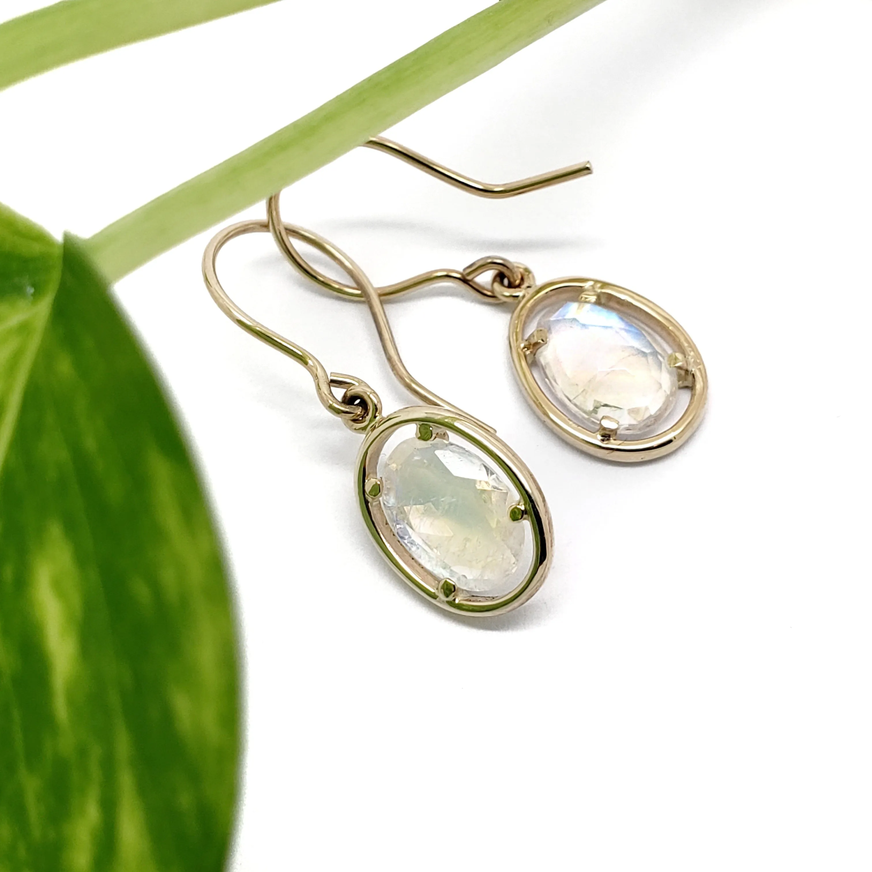 Moonstone Dangle Earrings