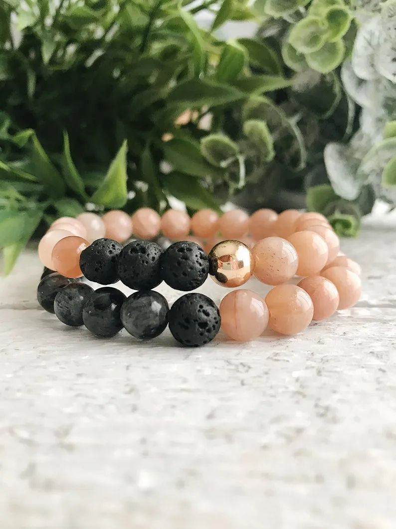 Moonstone Mala Bracelet