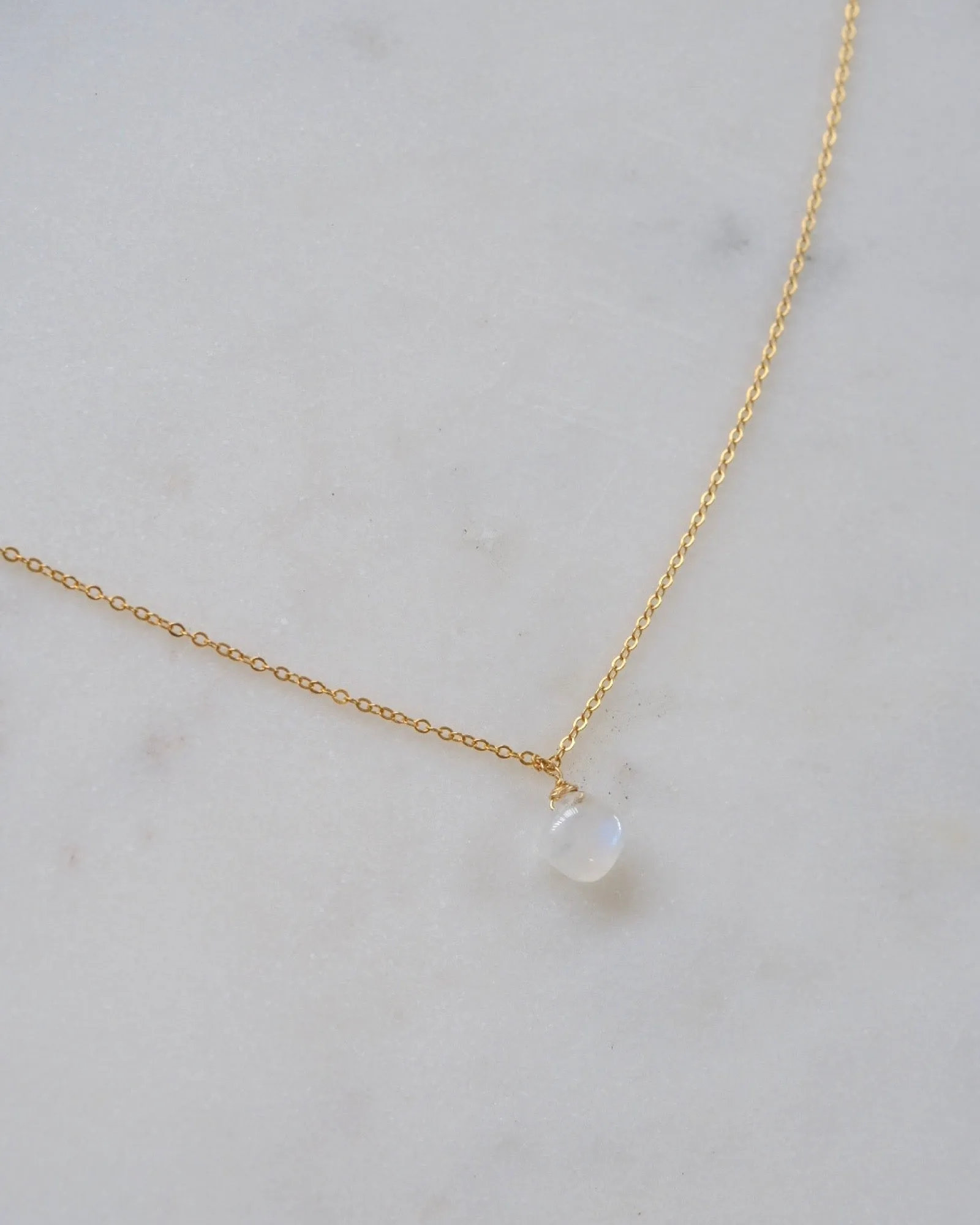 Moonstone Square necklace