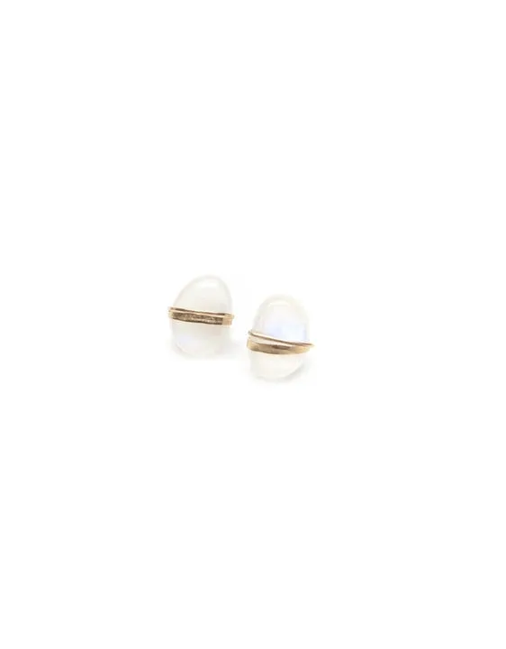 Moonstone Stud Earrings